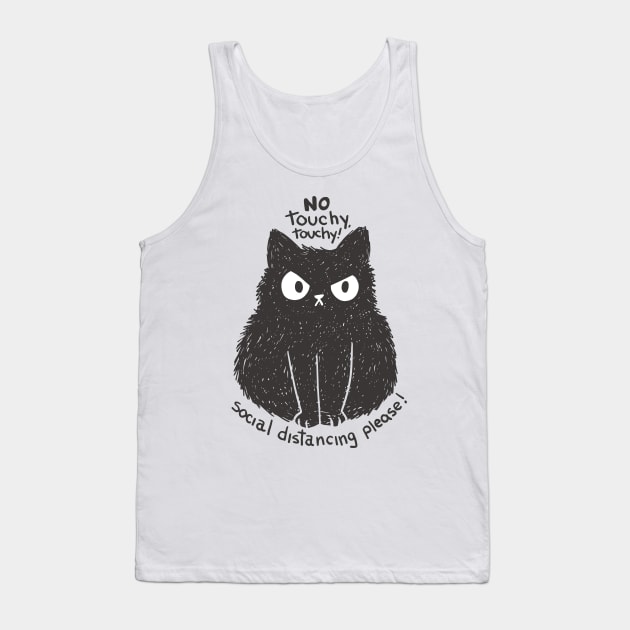 Paws Off, Distance Please Tank Top by Life2LiveDesign